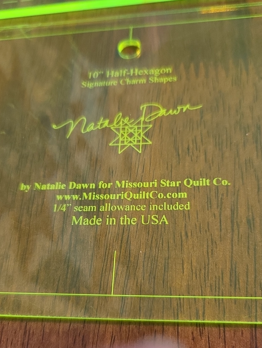 Missouri Star Quilt Acrylic Quilting Template Set - 11 Rulers Assorted Colors - Picture 3 of 11